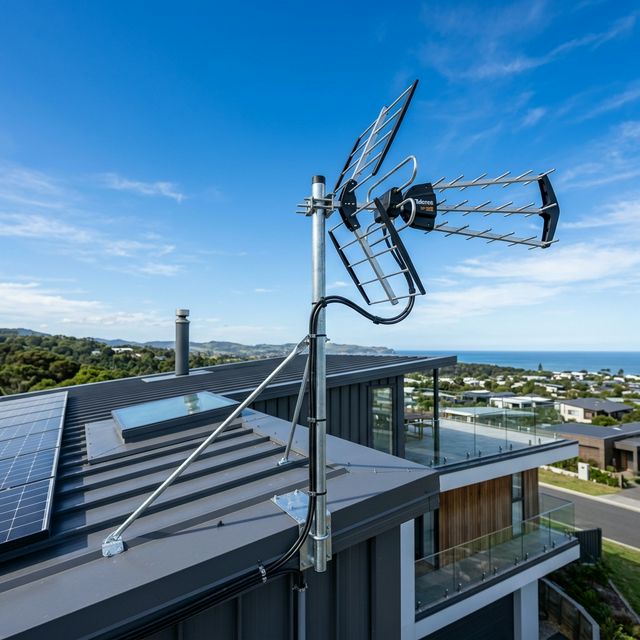 TV antenna installation Perth rooftop