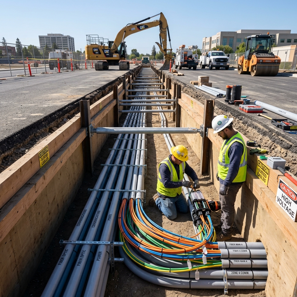Aerial and underground cabling Perth